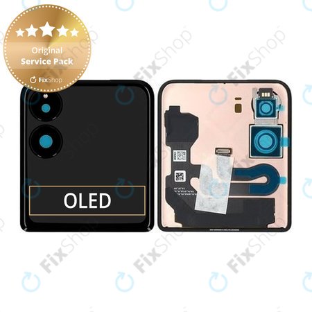 Xiaomi Mix Flip 2405CPX3DC - LCD Displej + Dotykové Sklo (Vnější) (Black) - 560004000N800 Genuine Service Pack