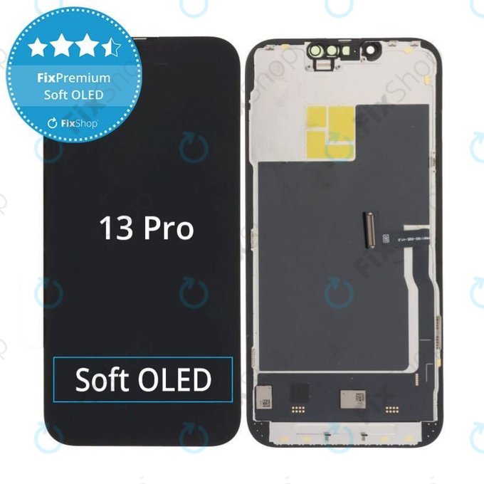 Displej Soft OLED pro iPhone 13 Pro - Dotykové sklo + Rám, DIAGNOSTIC