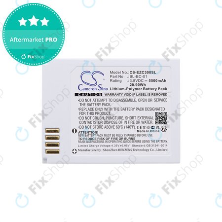 Baterie pro Ezviz C3a, 5500mAh, Li-Pol, 3.8V, BL-BC-01, HQ