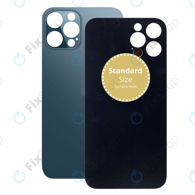 Apple iPhone 12 Pro Max - Sklo Zadního Housingu (Blue)