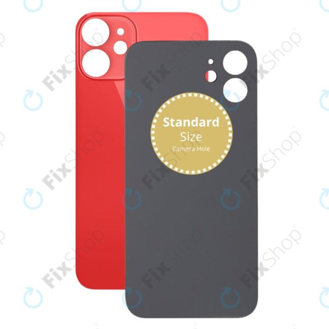 Apple iPhone 12 Mini - Sklo Zadního Housingu (Red)