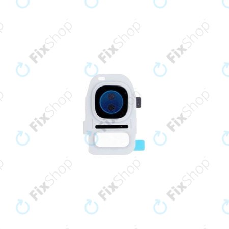 Samsung Galaxy S7 Edge G935F - Rám Sklíčka Zadní Kamery (White) - GH98-39403D Genuine Service Pack