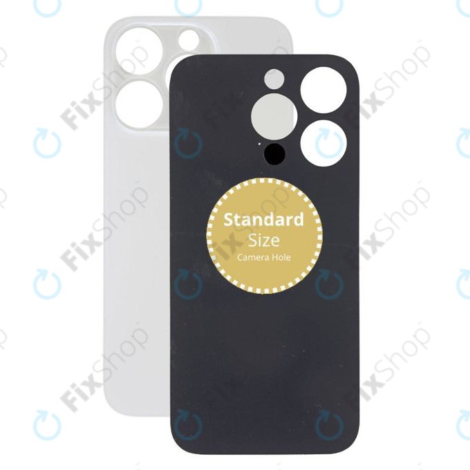 Apple iPhone 14 Pro - Sklo Zadního Housingu (Silver)