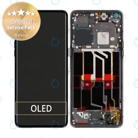 Oppo Find X5 Pro - LCD Displej + Dotykové Sklo + Rám (Glaze Black) - 4130012 Genuine Service Pack