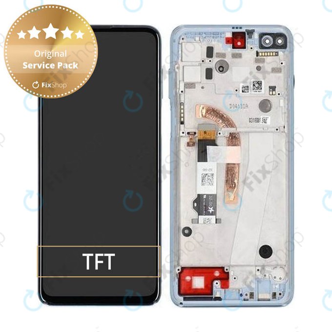 Motorola Moto G100 XT2125 - LCD Displej + Dotykové Sklo + Rám (Iridescent Sky) - 5D68C18073 Genuine Service Pack