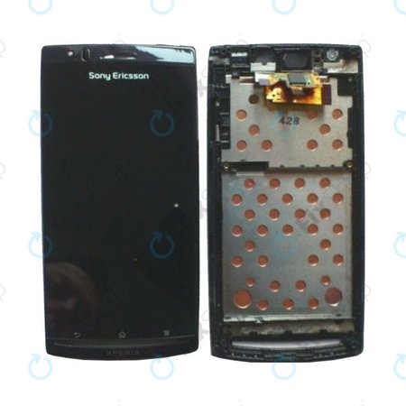 Sony Xperia Arc S LT15i - LCD Displej + Dotykové Sklo + Rám (Černá)