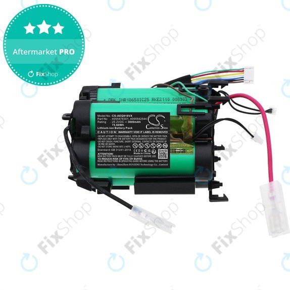 Baterie pro Electrolux PQ91-ALRGY, PQ91-ANIMA, AEG QX 9, 3000mAh, Li-ion, 25.2V, 4055478301, HQ
