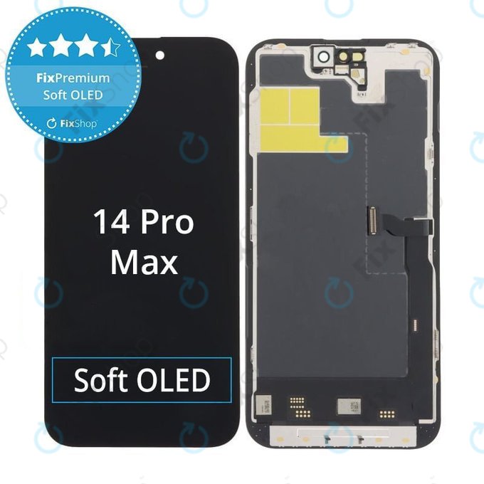 Displej Soft OLED pro iPhone 14 Pro Max - Dotykové sklo + Rám, DIAGNOSTIC