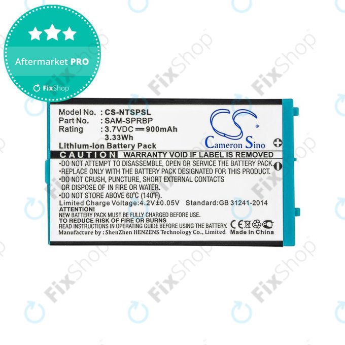 Baterie pro Nintendo Advance SP, AGS, 900mAh, Li-Ion, 3.7V, SAM-SPRBP, HQ