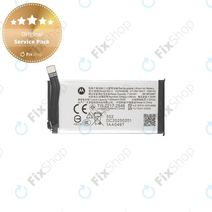 Motorola Razr 60 Ultra - Baterie RS13 1180mAh - SB18E50881 Genuine Service Pack