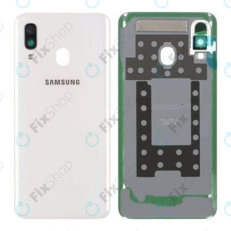 Samsung Galaxy A40 A405F - Bateriový Kryt (White) - GH82-19406B Genuine Service Pack