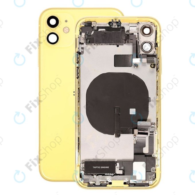Apple iPhone 11 - Zadní Housing s Malými Díly (Yellow)