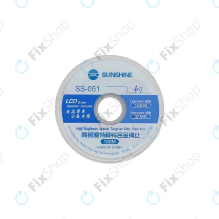 Sunshine SS-051 - Drát na Separování LCD Displejů (0.03mm x 100M)