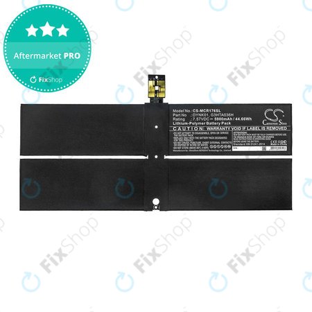 Baterie pro Microsoft Surface 1769, Microsoft Surface 1782, 5900mAh, Li-Pol, 7.57V, DYNK01, HQ
