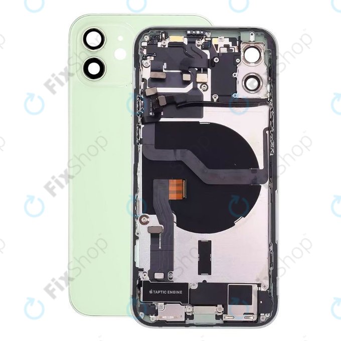 Apple iPhone 12 - Zadní Housing s Malými Díly (Green)