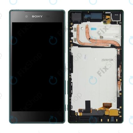 Sony Xperia Z5 Dual E6683 - LCD Displej + Dotykové sklo + Rám (Zelená) - 1298-5924