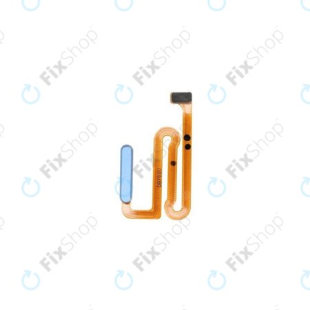 Samsung Galaxy M22 M225F - Senzor Otisku Prstu + Flex Kabel (Light Blue) - GH96-14541C Genuine Service Pack