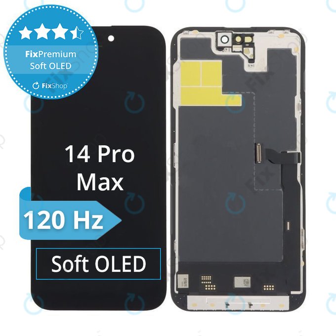Displej Soft OLED pro iPhone 14 Pro Max - Dotykové sklo + Rám, DIAGNOSTIC