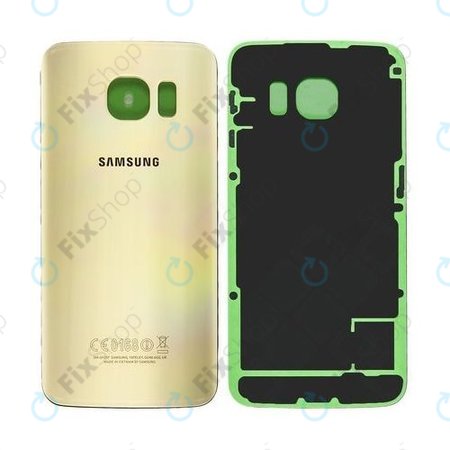 Samsung Galaxy S6 Edge G925F - Bateriový Kryt (Gold Platinum) - GH82-09602C Genuine Service Pack