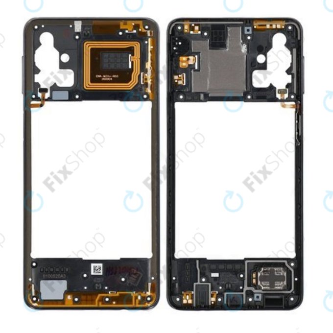 Samsung Galaxy M31s M317F - Střední Rám (Mirage Black) - GH97-25062A Genuine Service Pack