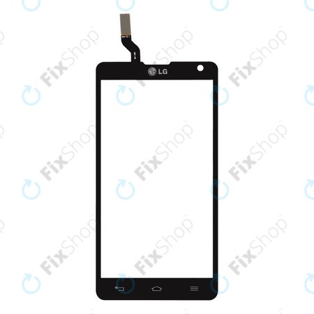 LG Optimus L9 II D605 - Dotykové Sklo (Černá) - EBD61586402 OEM