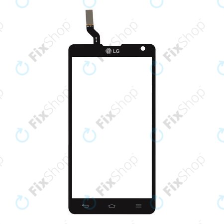 LG Optimus L9 II D605 - Dotykové Sklo (Černá) - EBD61586402 OEM