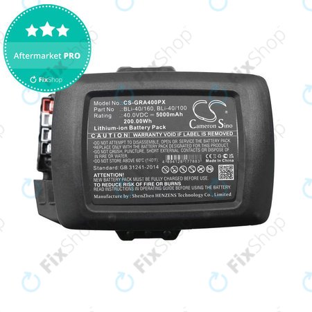 Baterie pro Gardena Powercut Li40/30, Powermax Li-40/41, 5000mAh, Li-Ion, 40V, BLi-40/160, BLi-40/100, HQ