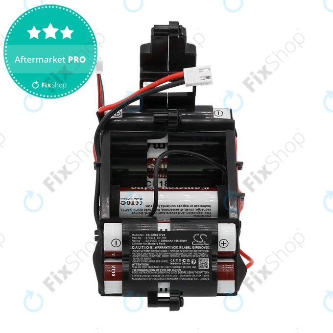 Baterie pro Gorenje 568211, SVC216F, 3000mAh, Li-Ion, 22.2V, 574545, HQ