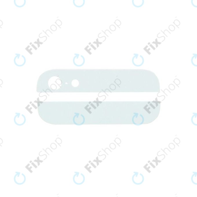 Apple iPhone 5 - Zadní Skleněné Lišty (White)