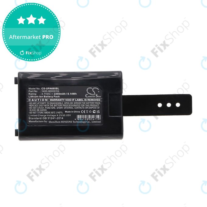 Baterie pro Unitech HT680, 2200mAh, Li-Ion, 3.7V, 1400-900005G, HQ
