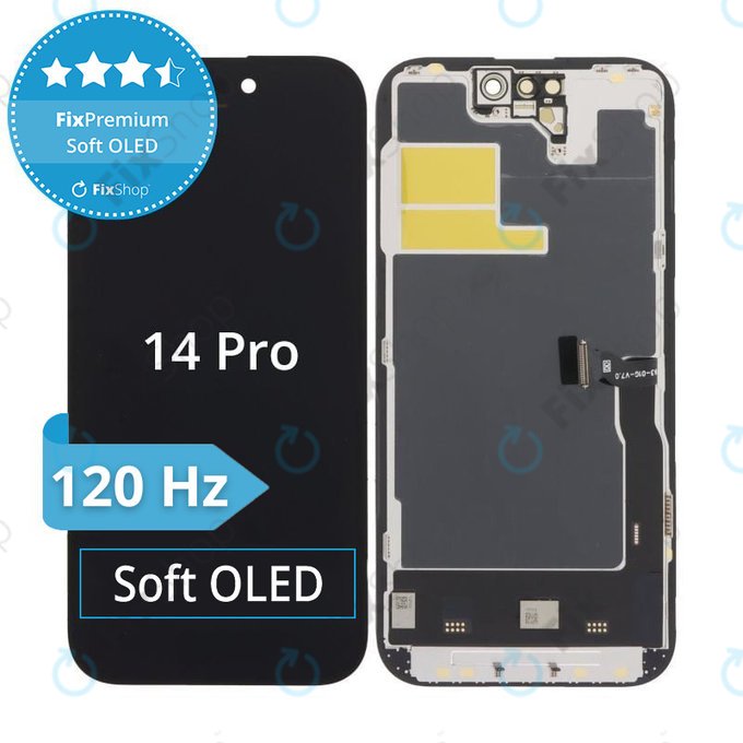 Displej Soft OLED pro iPhone 14 Pro - Dotykové sklo + Rám, DIAGNOSTIC
