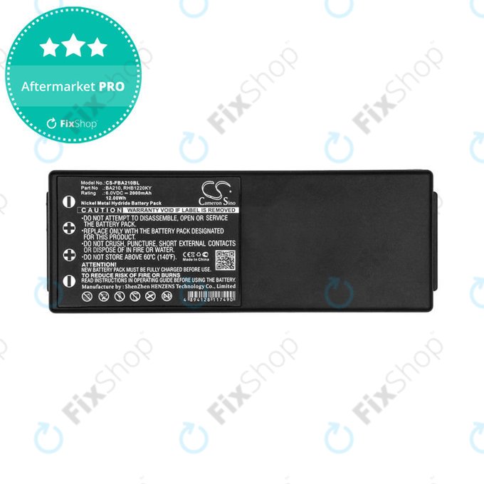 Baterie pro HBC Radiomatic BA, 2000mAh, Ni-MH, 6V, RHB1220KY, HQ
