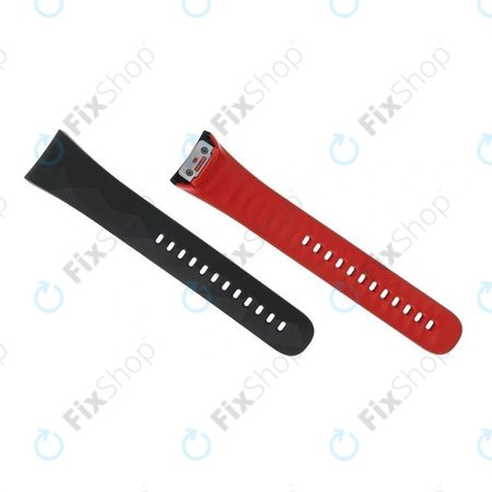 Samsung Gear Fit 2 Pro SM-R365 - Řemínek Levý (Black-Red) - GH98-41595A Genuine Service Pack