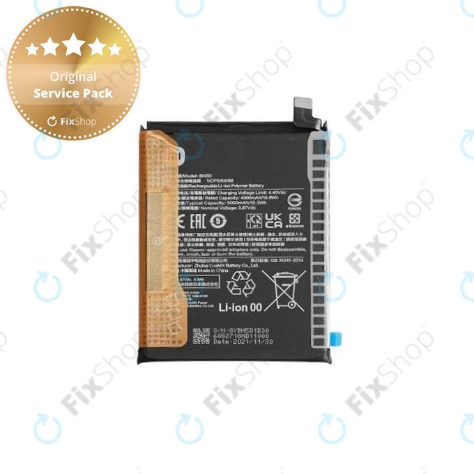 Xiaomi Redmi Note 11 2201117TG 2201117TI, 11S 2201117SG 2201117SI - Baterie BN5D 5000mAh - 460200009U1Y, 460200009Y1G Genuine Service Pack