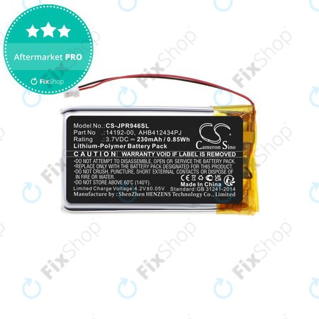 Baterie pro Jabra Pro 9400, 9450, 9460, 9465, 9470, 230mAh, Li-Pol, 3.7V, 14192-00, HQ