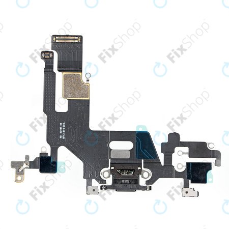 Apple iPhone 11 - Nabíjecí Konektor + Flex Kabel (Black)