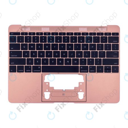 Apple MacBook 12" A1534 (Early 2015 - Mid 2017) - Horní Rám Klávesnice + Klávesnice US (Rose Gold)
