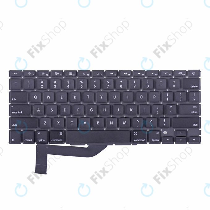 Apple MacBook Pro 15" A1398 (Mid 2012 - Mid 2015) - Klávesnice US