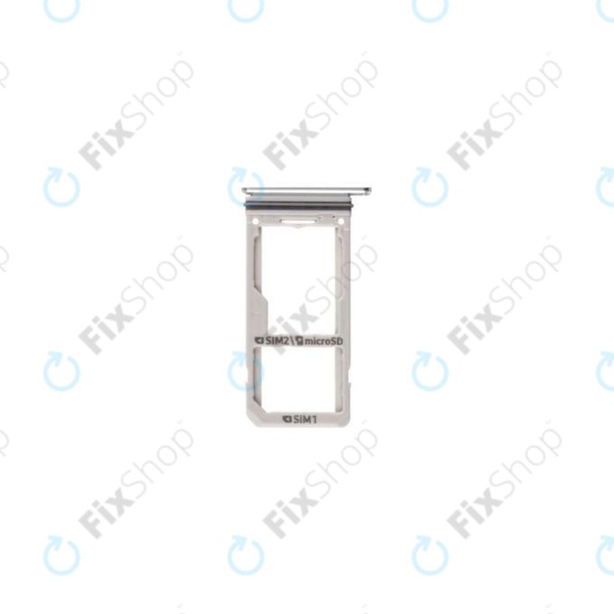 Samsung Galaxy S8 Plus G955F - SIM/SD Slot (Arctic Silver) - GH98-41557B, GH98-41131B Genuine Service Pack