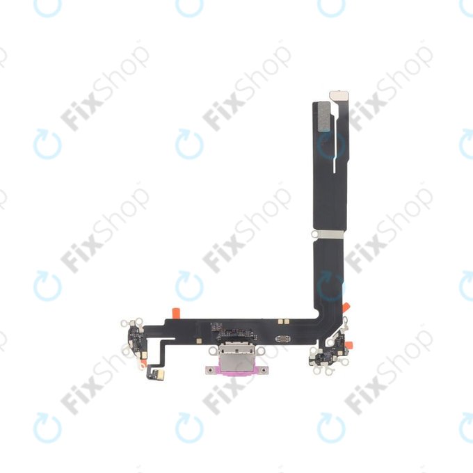Apple iPhone 16 Plus - Nabíjecí Konektor + Flex Kabel (Pink)