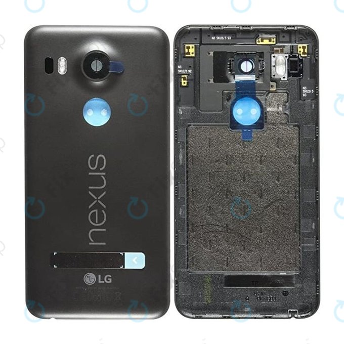LG Nexus 5X H791 - Bateriový Kryt (Černá) - ACQ88434812