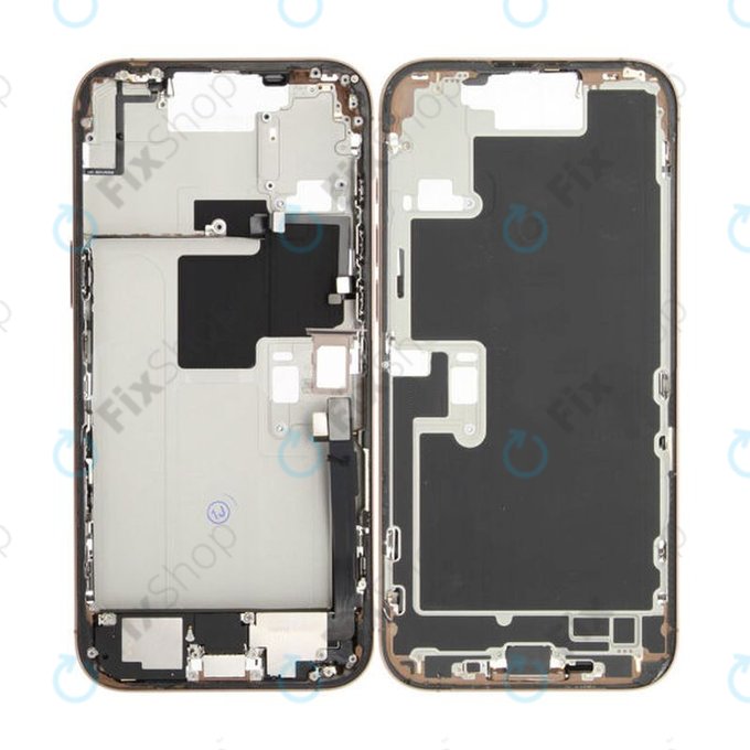 Apple iPhone 16 Pro Max - Střední rám + Tlačítka zapínání + Hlasitosti (Desert Titanium)