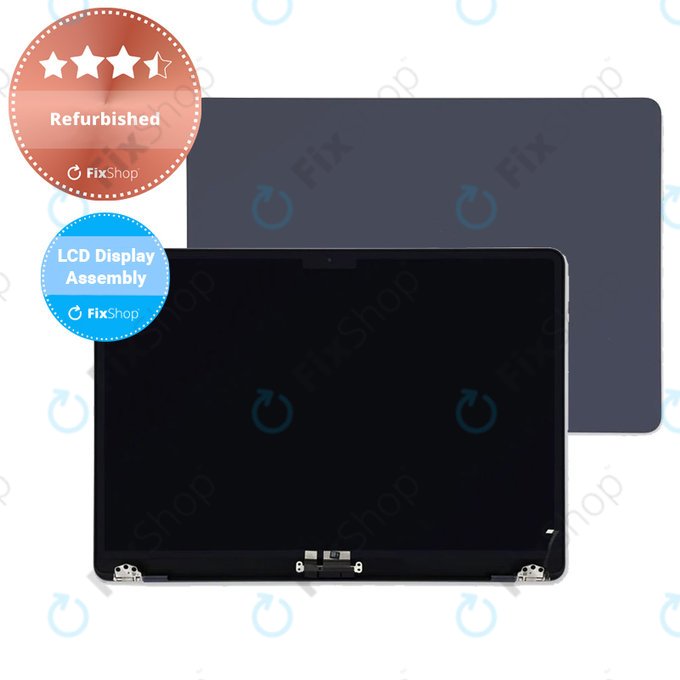 Apple MacBook Air 13" M2 A2681 (2022) - LCD Displej + Přední Sklo + Kryt (Midnight) Refurbished