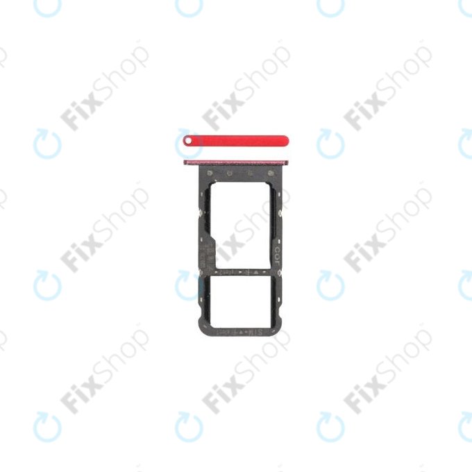 Huawei Honor Play - SIM Slot (Red) - 51661KAE Genuine Service Pack