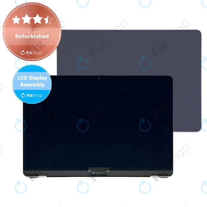 Apple MacBook Air 13" M3 A3113 (2024) - LCD Displej + Přední Sklo + Kryt (Midnight) Refurbished