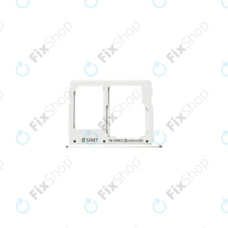 Samsung Galaxy A3 A310F (2016), A5 A510F - SIM/SD Slot (White) - GH98-38665C Genuine Service Pack