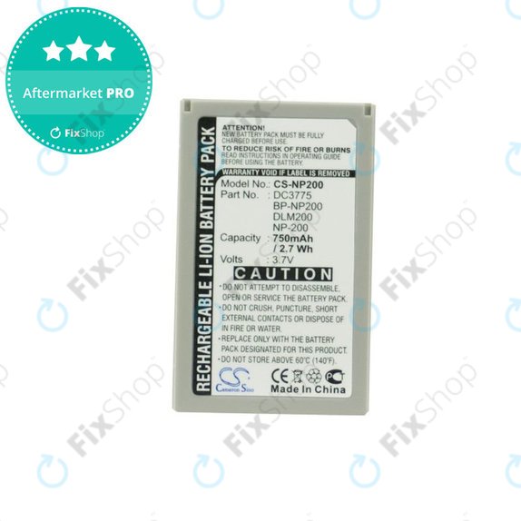 Baterie pro Minolta DiMAGE X, Xi, Xt, Xt Biz, Xg, 750mAh, Li-Ion, 3.7V, NP-200, HQ