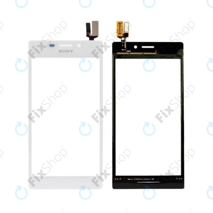 Sony Xperia M2 D2303 S50h - Dotykové Sklo (White)