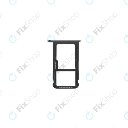 Huawei P8 Lite ALE-L21, P9 Lite (2017) PRA-L21 - SIM Slot (Black) - 51661CYH Genuine Service Pack