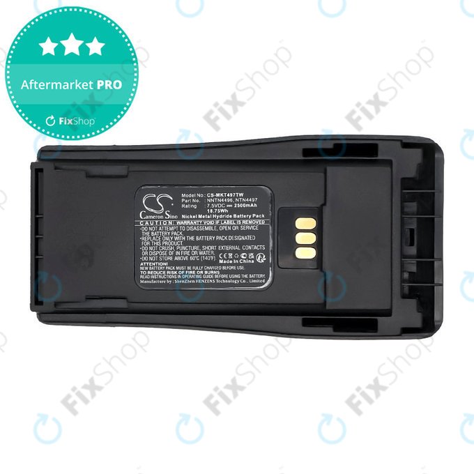 Baterie pro Motorola CP, EP, GP, PM-series, 2500mAh, Ni-MH, 7.5V, PMNN4081, HQ